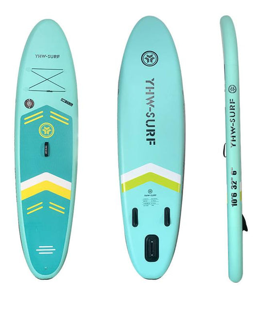 10'6" Inflatable Stand Up Paddle Board Kit（Green）