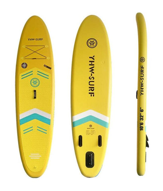 10'6" Inflatable Stand Up Paddle Board Kit（Yellow）