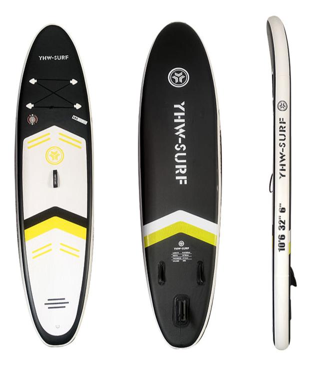 10'6" Inflatable Stand Up Paddle Board Kit（Black）