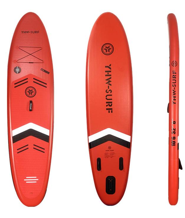 10'6" Inflatable Stand Up Paddle Board Kit（Red）