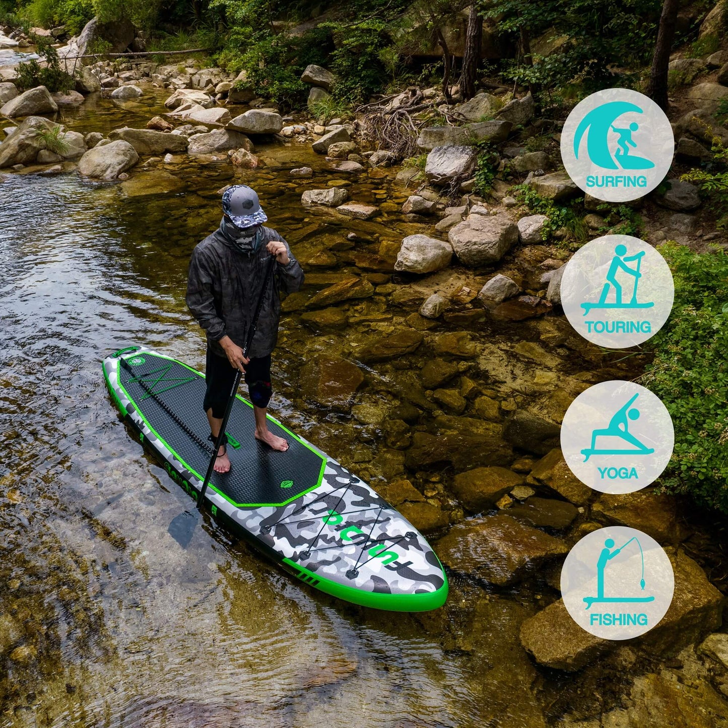 INFLATABLE STAND-UP PADDLE －Jungle Secrets